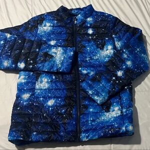 Lands' End Navy Puffer Jacket